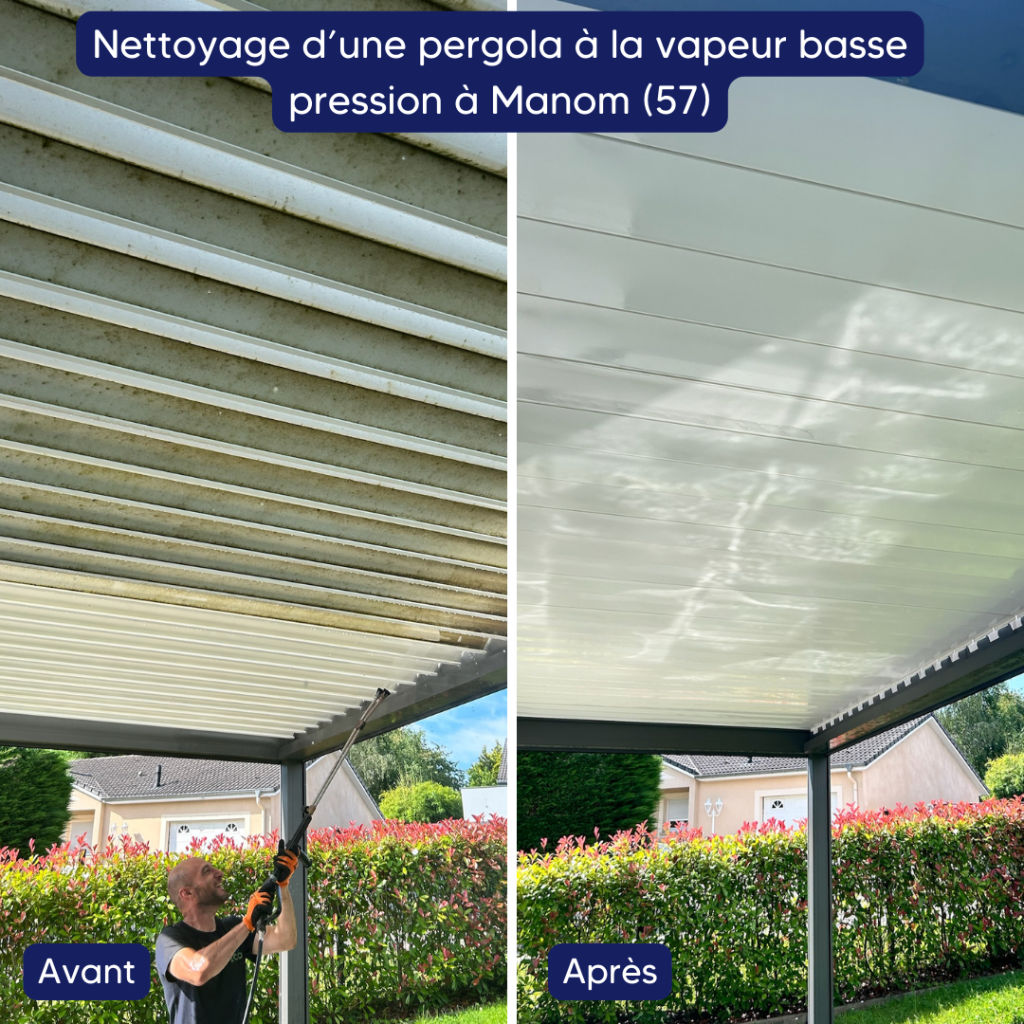 Nettoyage d'une pergola à Manom (57)